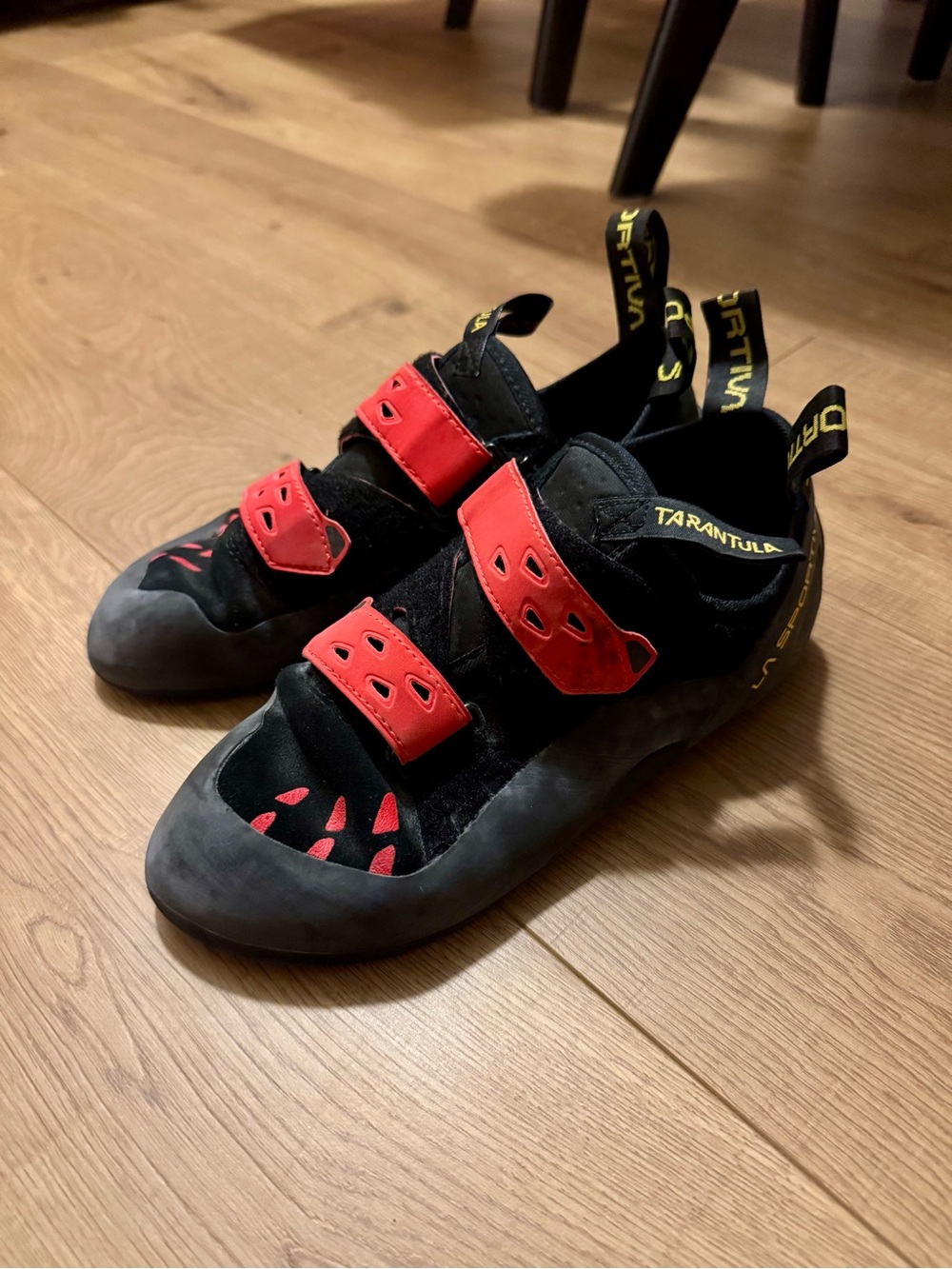 La Sportiva Tarantula Black & Red Climbing Shoes